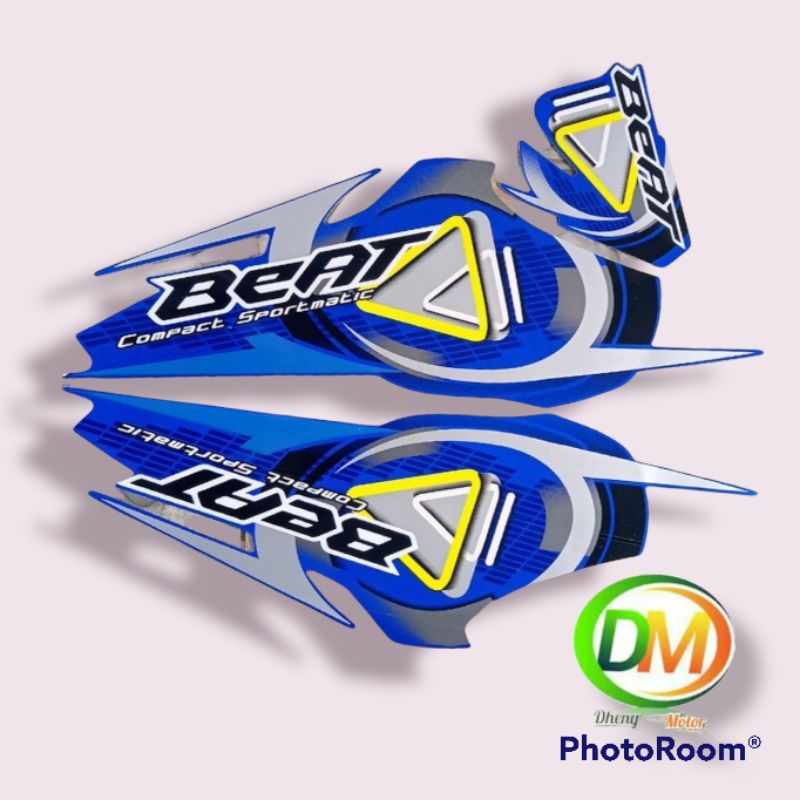 STRIPING STICKER HONDA BEAT KARBU WARNA BIRU, HITAM, MERAH, PUTIH TAHUN 2010