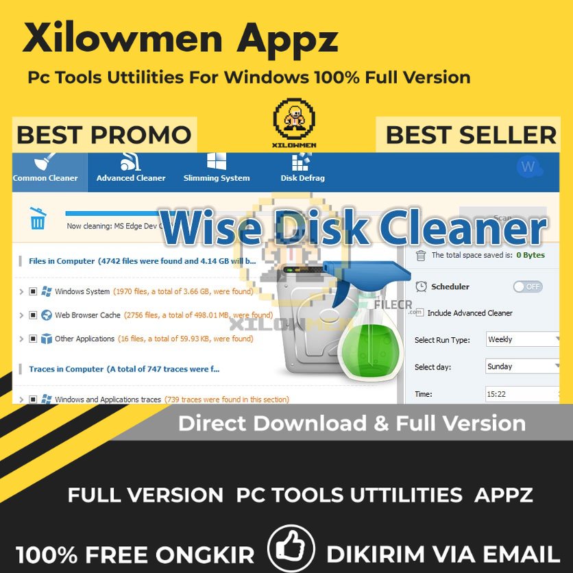 [Full Version] Wise Disk Cleaner Pro PC Tools Software Utilities Lifetime Win OS