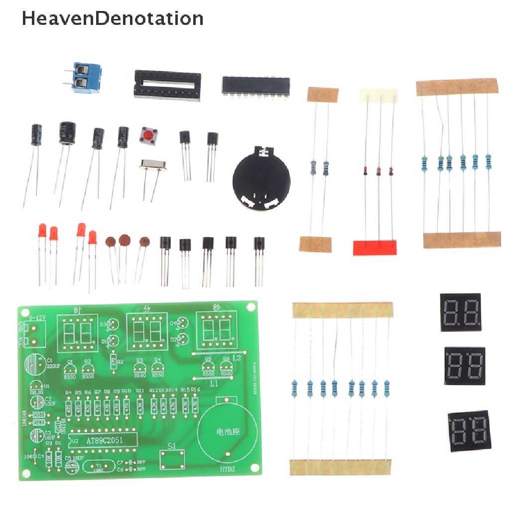 [HeavenDenotation] Jam Digital Elektronik Kit Display Suite Suku Cadang Modul Elektronik Dan Komponen HDV