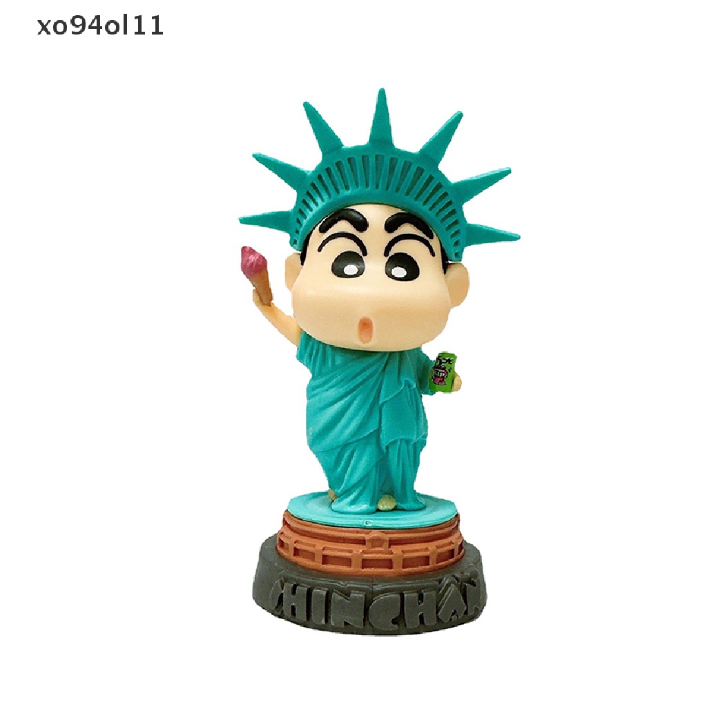 Xo Crayon Shin-Chan Anime Figure Cos Statue of Liberty Tokoh Anime Boneka Kartun OL