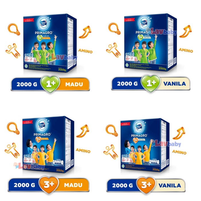 

[ COD ] Frisian Flag Primagro 1+ 3+ 2000g 2kg Susu Bubuk Anak - 1+ Vanila 2kg