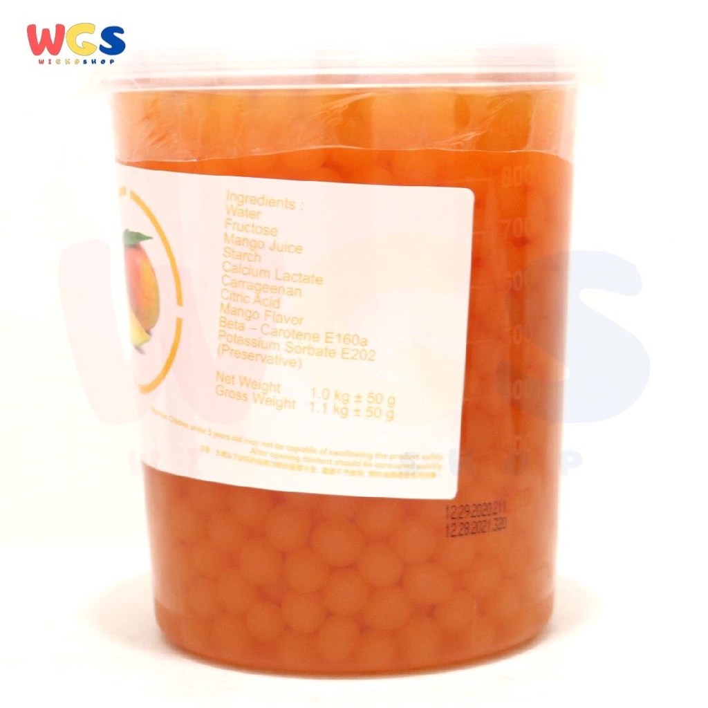 Chuan Dai Popping Boba Mango Coating Juice 1kg