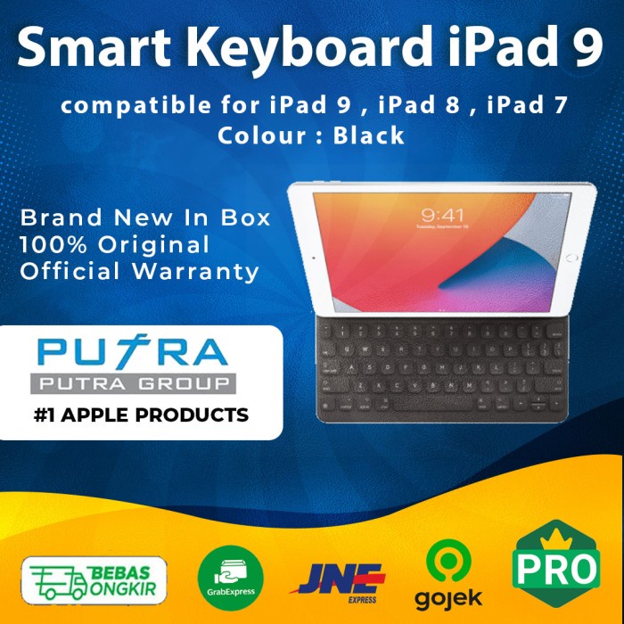 Terlaris (Resmi) Apple Smart Keyboard For Ipad 9Th Gen Ipad 9 2021 10.2" Inch