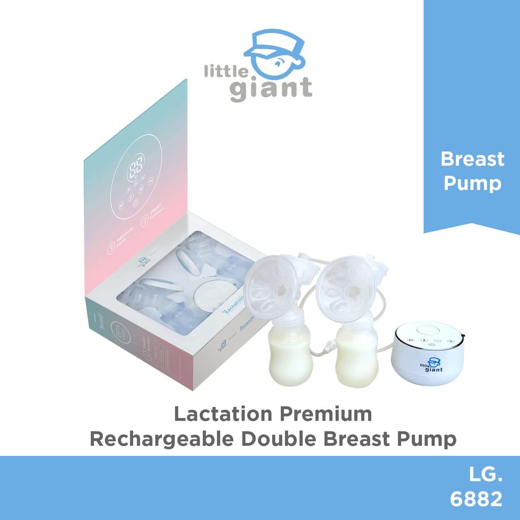 Little Giant LG6882 Lactation Rechargeable Double Breast Pump - Pompa Asi