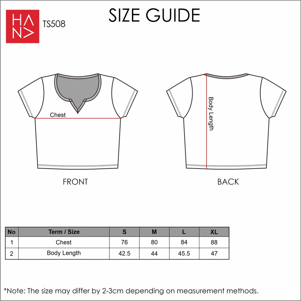 Hana Fashion JKT - Diandra Messy Chess Printing Crop Top Wanita - TS508
