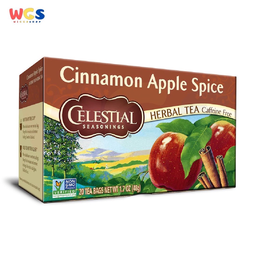 Celestial Seasonings Cinnamon Apple Spice Herbal Tea 20s x 2.4g