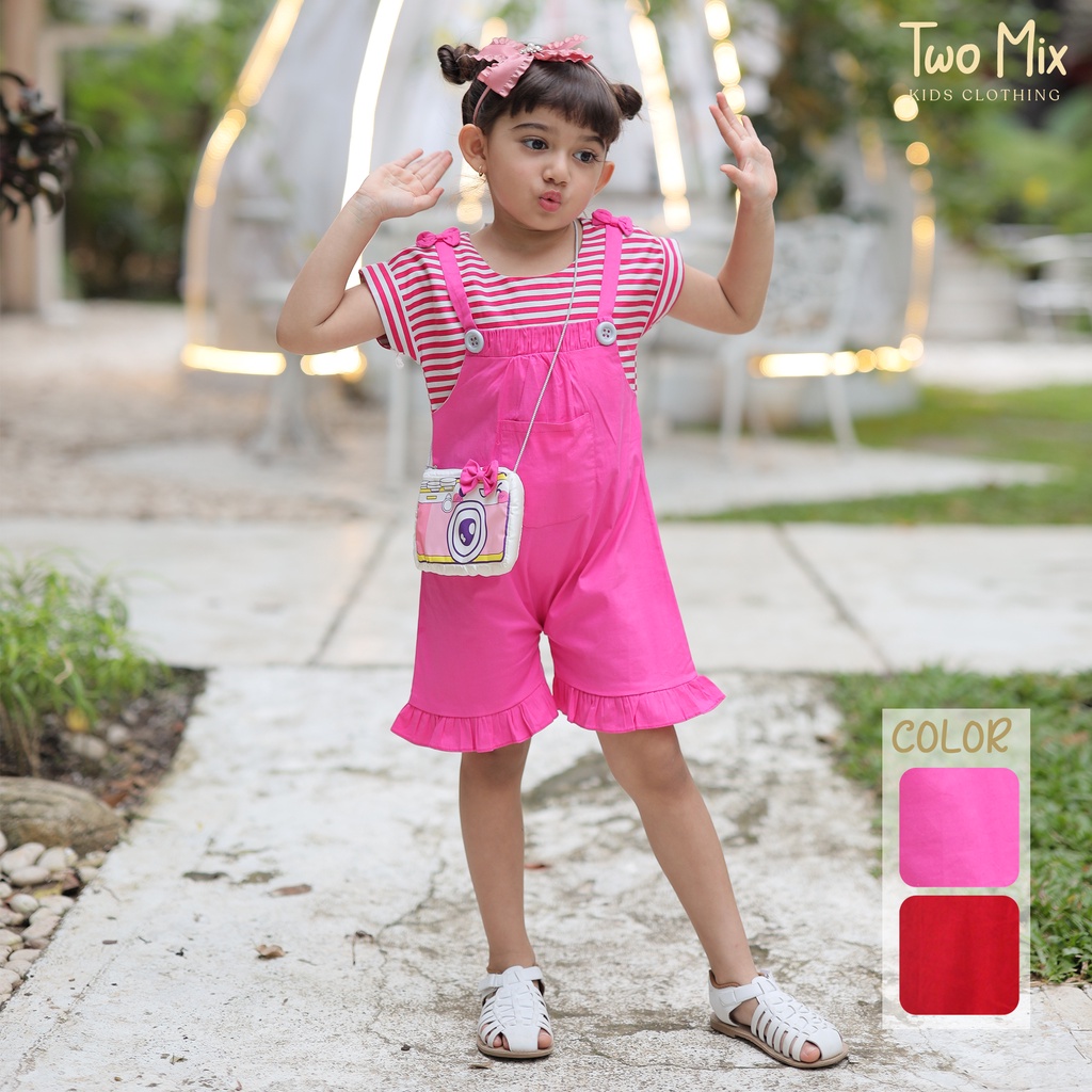 Two Mix - Baju Anak Perempuan Fashion - Overall Anak Cewek Lebaran 1-8 tahun 4183
