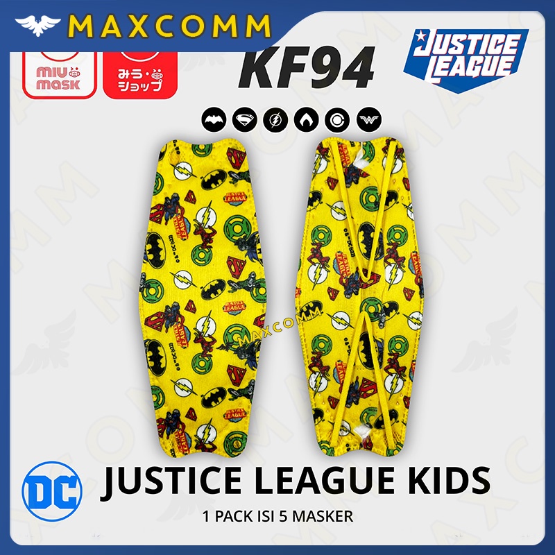 Masker MIU MASK Justice League KF94 Mask Anak (4Ply)