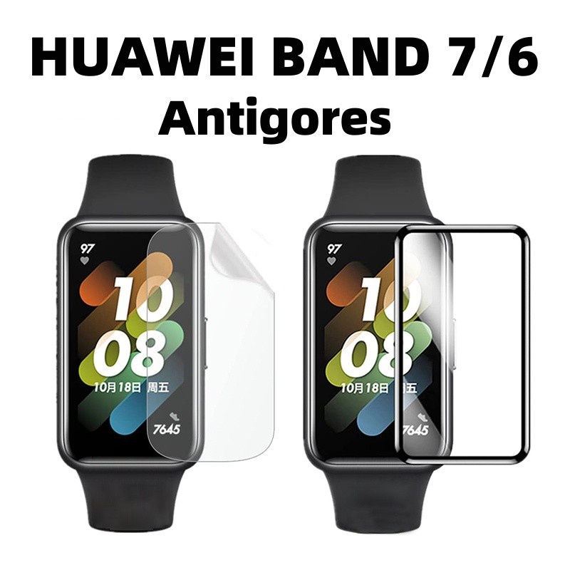 3D PMMA Film for Huawei Band 10 / Pelindung Layar for HUAWEI Band 9 / 8/7 Anti Gores Screen Protector 3D PMMA Film for Full Screen Cover List Hitam