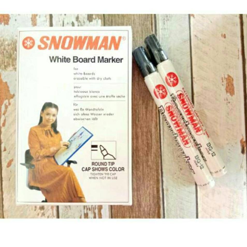 

Ready Terlaris [D] Spidol Whiteboard Snowman HITAM (12 pcs)