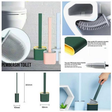 ONLYONE12 Sikat Toilet Silikon / Sikat WC Silikon / Sikat WC Fleksibel / Sikat Silikon Kloset / Toilet Brush Silicone Flexible