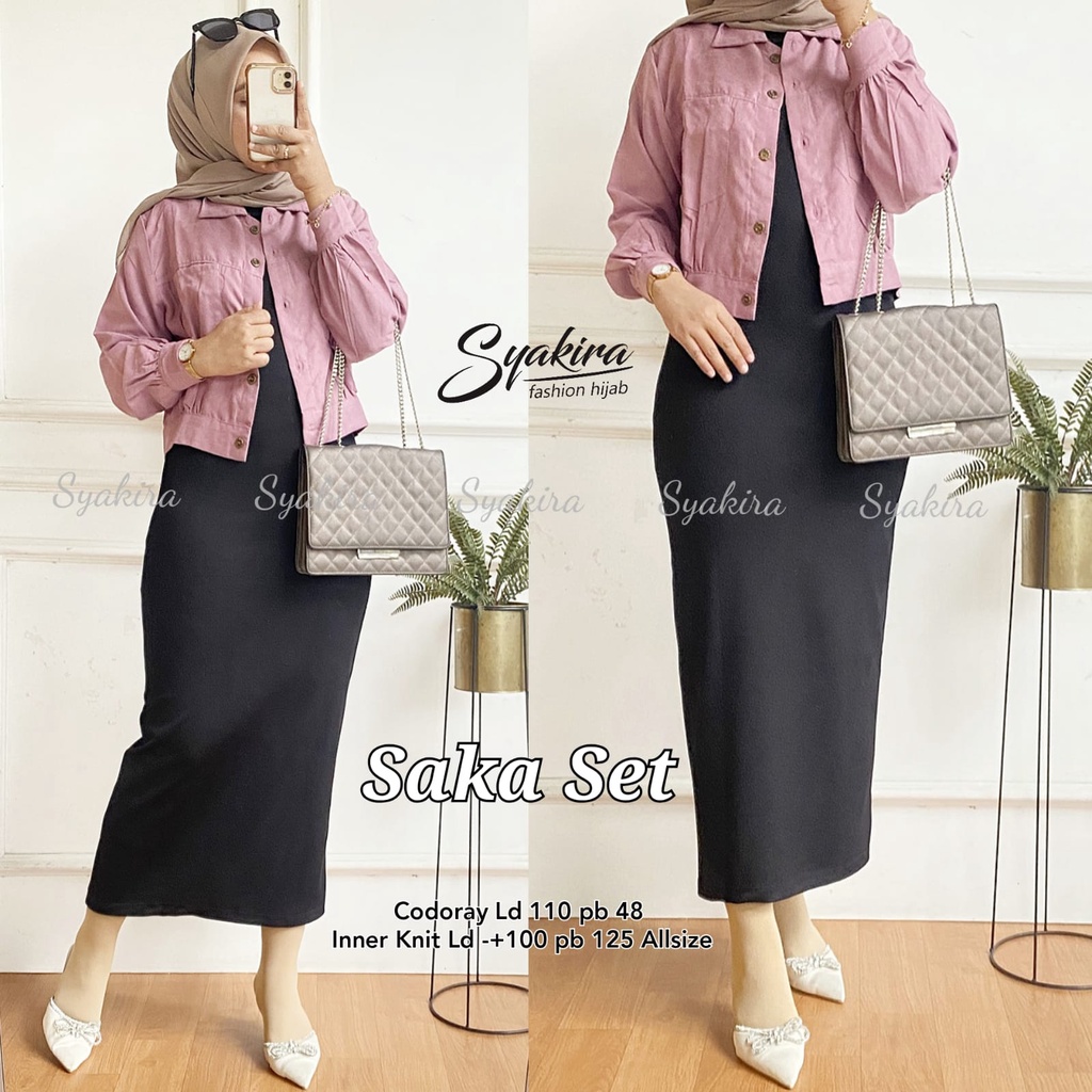 SAKA SET OUTER DRESS ORI SYAKIRA