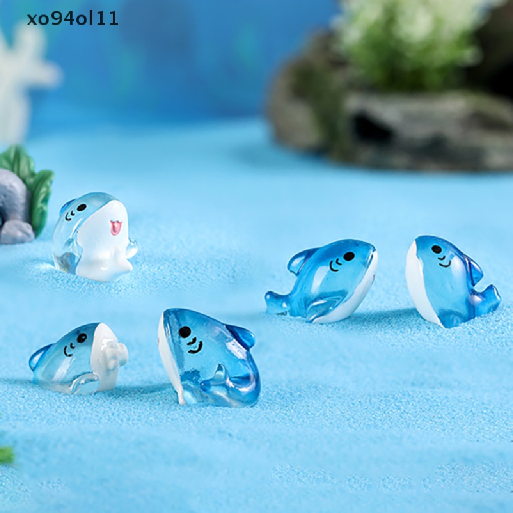 Xo Patung Miniatur Ikan Paus Mikro Landscape Ornamen Aksesoris Rumah Boneka Decora OL