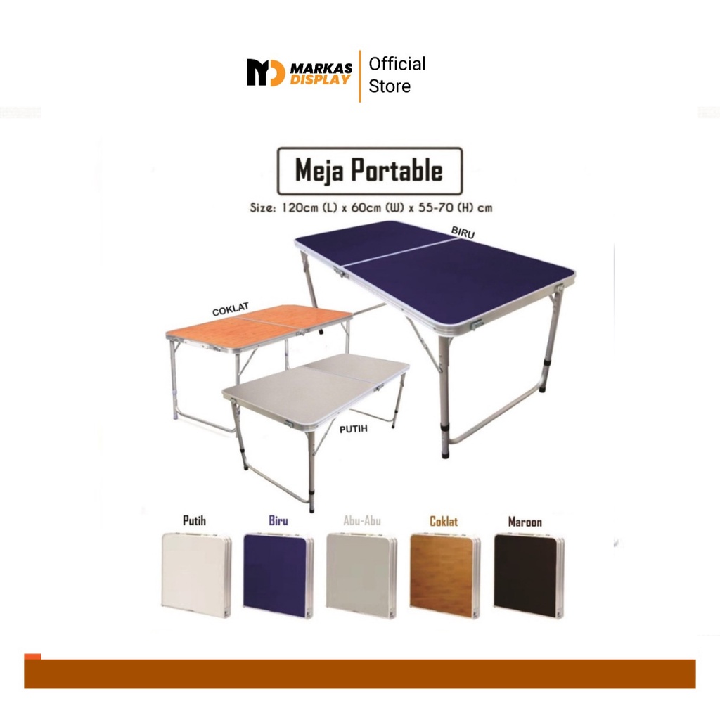 Meja Koper Lipat Portable Mudah Dibawa/Meja Outdor Lipat Jualan