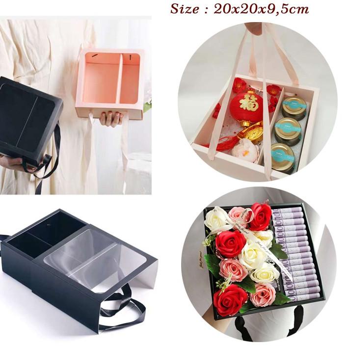 

FLASH SALE Flower Box Square - Kotak Kado Lipat - Kotak Kerajinan Bunga GB002 !!