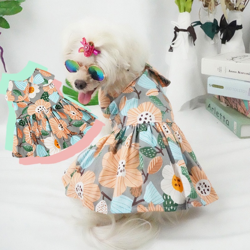 New Pet Skirt Dress Rok Boneka Pakaian Anjing Kucing Perlengkapan Hewan Peliharaan