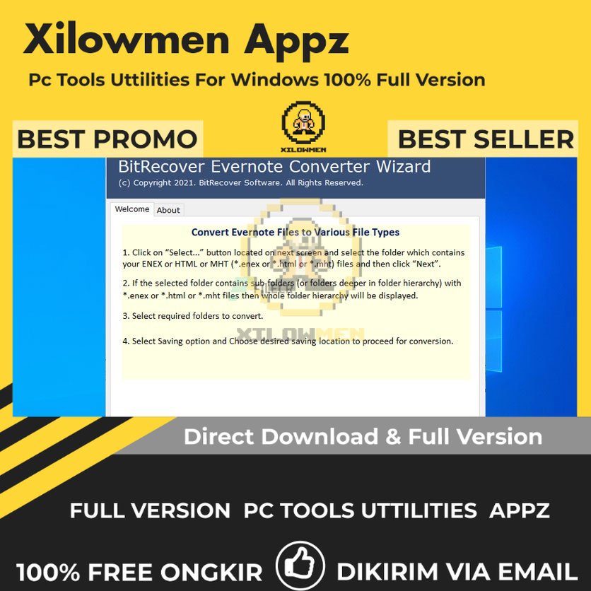 [Full Version] BitRecover Evernote Converter Wizard Pro PC Tools Software Utilities Lifetime Win OS