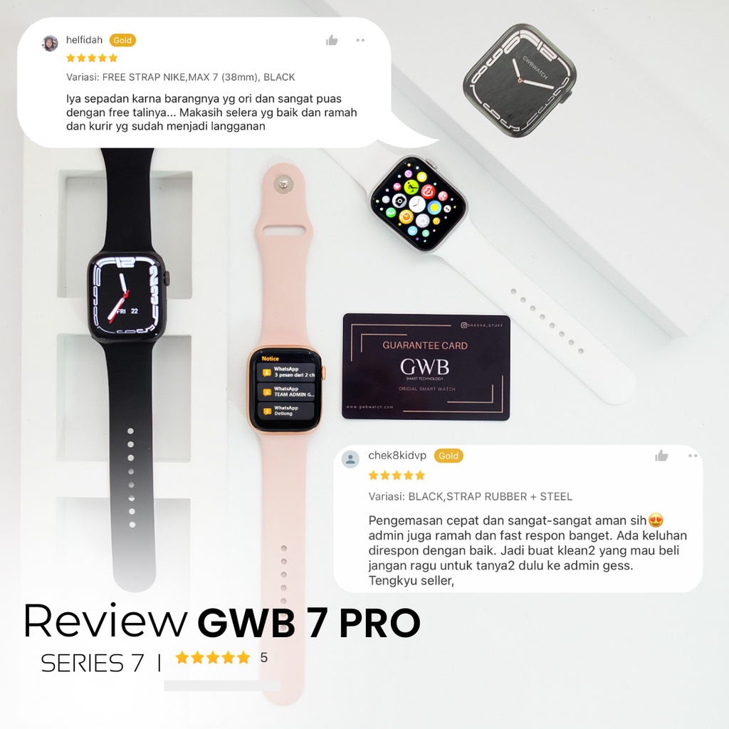 GWB -  8 PRO Premium Smartwatch Water resistant [FREE STRAP]