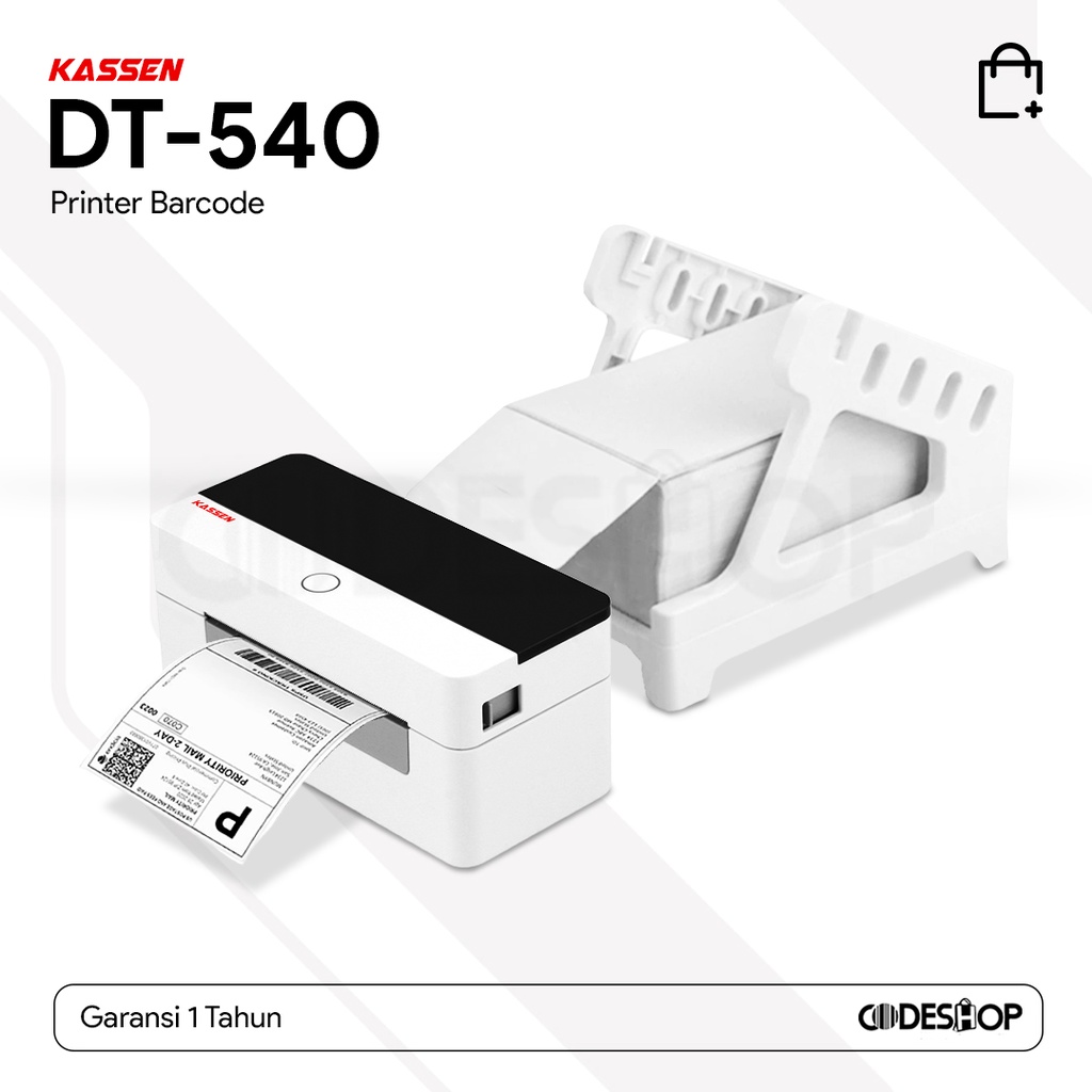 

Printer Sticker Label Kassen DT540 Cetak Resi Barcode Bluetooth