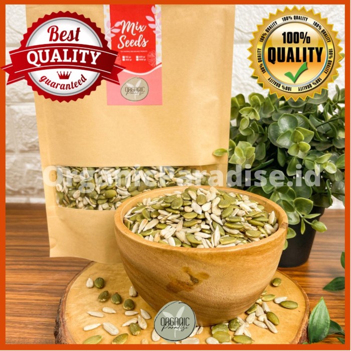 

RB Organic Paradise Snack Kuaci Campur Sehat 500 gram / Healthy Roasted Mix Seed 500 gram tanpa