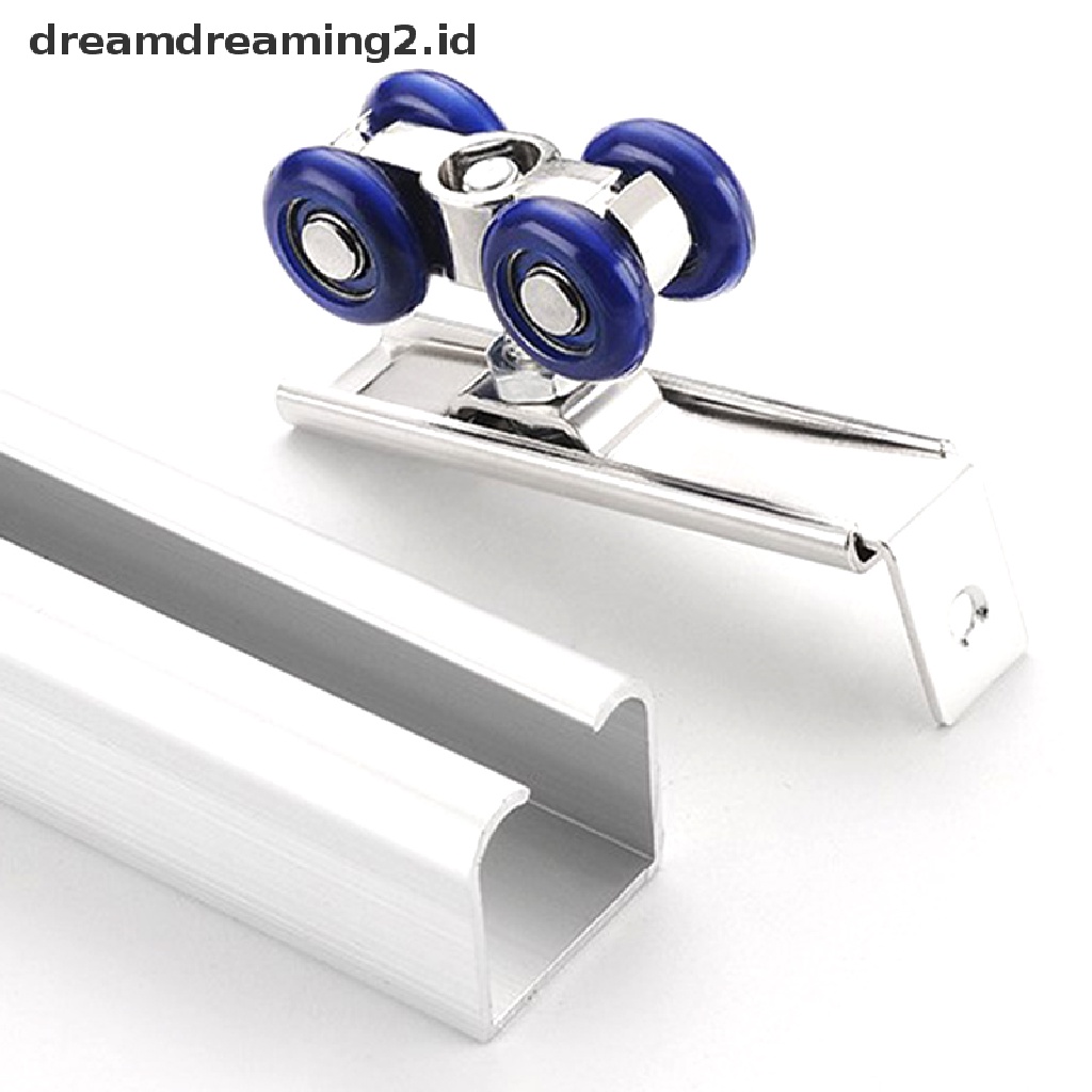 (dream) 2pcs/set Sliding Door Roller Hardware Pintu Geser Katrol Roda 4per8 Rel Track.