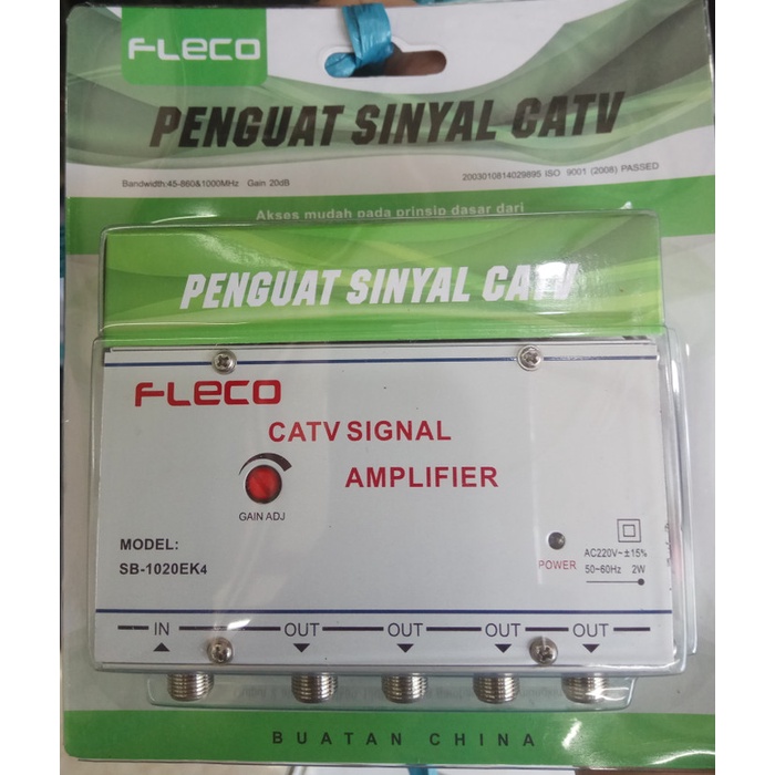 Terlaris Boster Antena Tv Newsat 4Way - Penguat Signal Tv Tabung - Tv Led