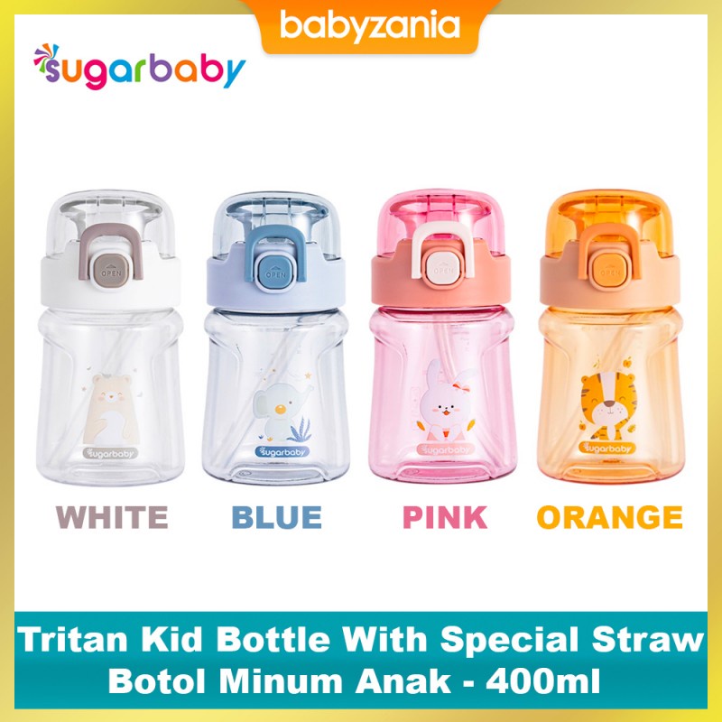 Sugar Baby Tritan Kid Bottle With Special Straw Botol Minum Anak 400ml