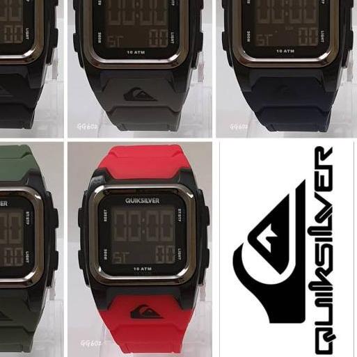Terbaru⭐-Jam Tangan Pria Quiksilver  Digital Segi Kotak