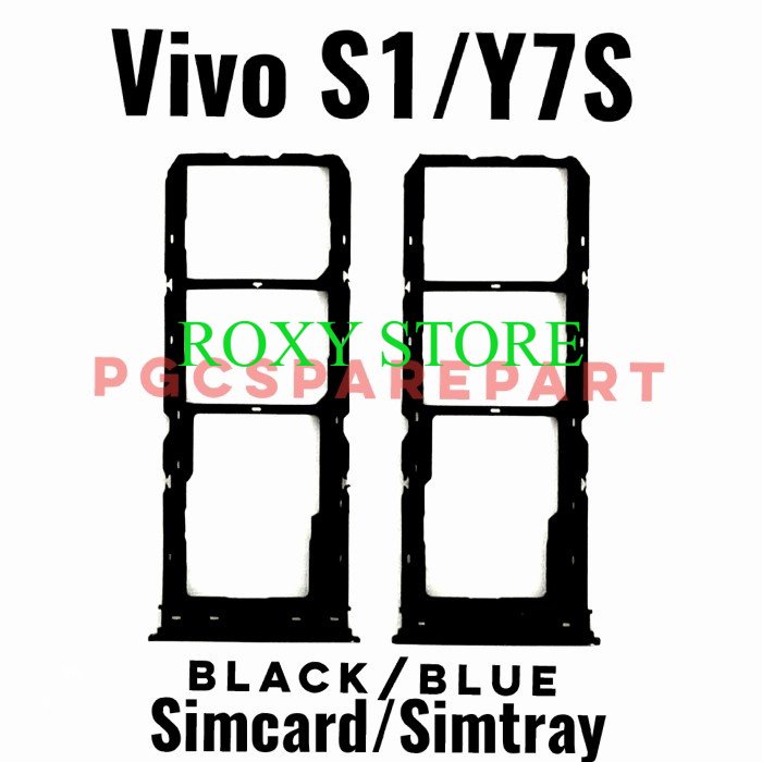 Original Simtray Vivo S1 Y7S - Tempat Simcard Simlock Sim Lock - Original