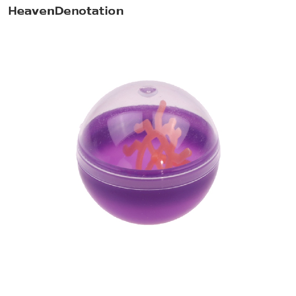[HeavenDenotation] 10pcs 32MM Transparan Plastik Kejutan Bola Kapsul Mainan Blind Box Figure Toys HDV