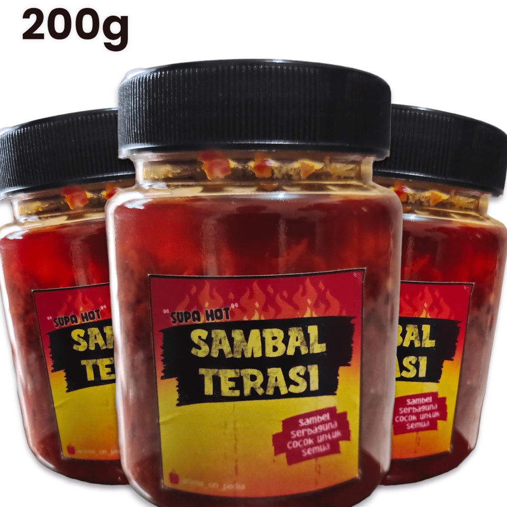 

Sambal terasi goreng serbaguna supa hot