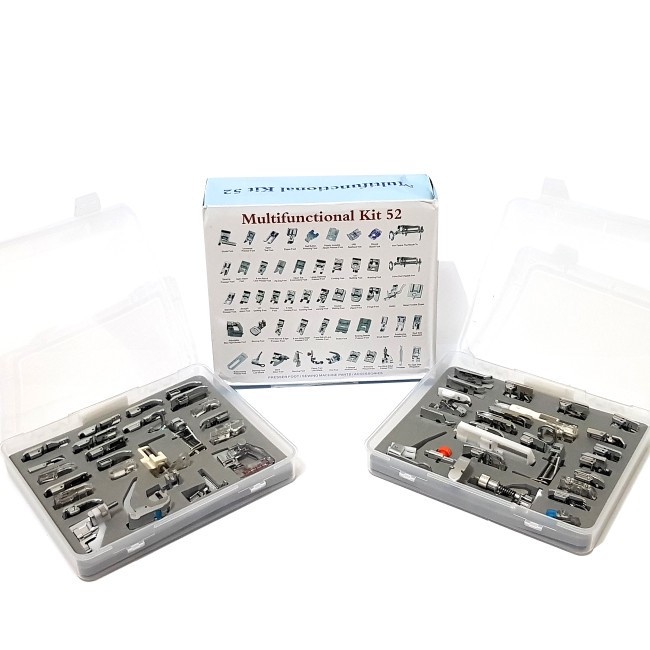 Set 52Pcs Sepatu Mesin Jahit Portable Dengan Kotak Penyimpanan
