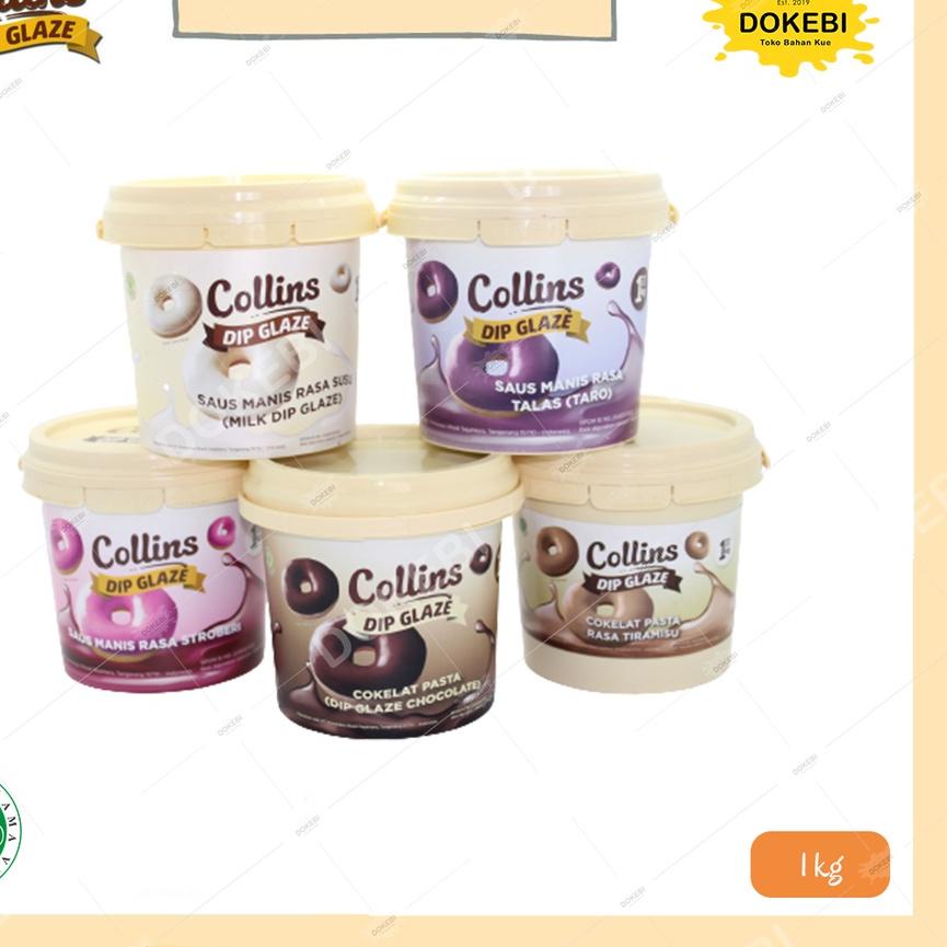 

Discount | KI3 | Collins Dip Glaze. Cokelat,Strawberry,Tiramisu,GreenTea,Milk