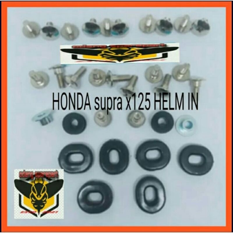 Baut cover body motor honda supra x125 helm in