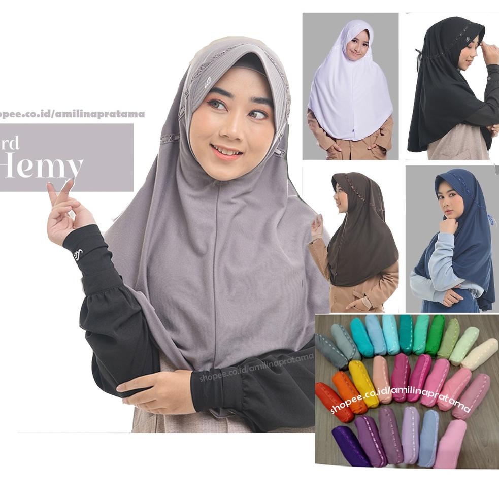 PALING LARIS KERUDUNG SEKOLAH RABBANI hemy pita atas size S jilbab sekolah rabani serut