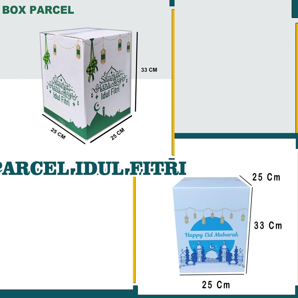

U36 Box Parcel 25x25x33 Cm/Box Eidul Fitri / Kardus Parcel Hari Raya Idul Fitri TERBARU プ