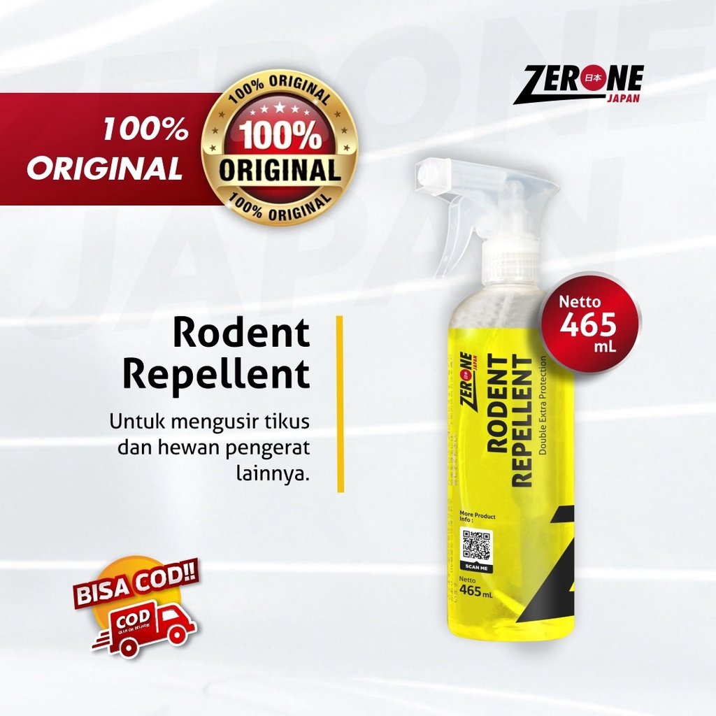 Zerone Spray Pengusir Tikus Penghilang Noda Interior Cleaner Dashboard Jok Doortrim