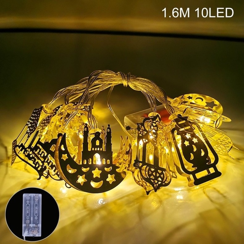 【COD】Lampu Tumblr 10-led Panjang 1.65m Untuk Dekorasi Ramadhan Idul Fitri Lampu Hias Lebaran Dekorasi Idul Fitri
