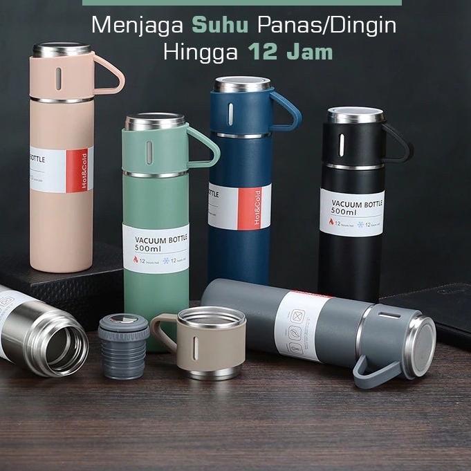 ✻ JCO TERMOS VACUM CUP FLASK GIFT BOX HAMPERS 500ml//TUMBLER BOTOL MINUM SET SULTAN ✻