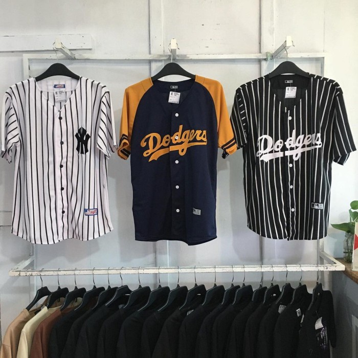 Bisa COD Baju jersey baseball pria dan wanita/kaos baseball keren/baju zumba Original Asli