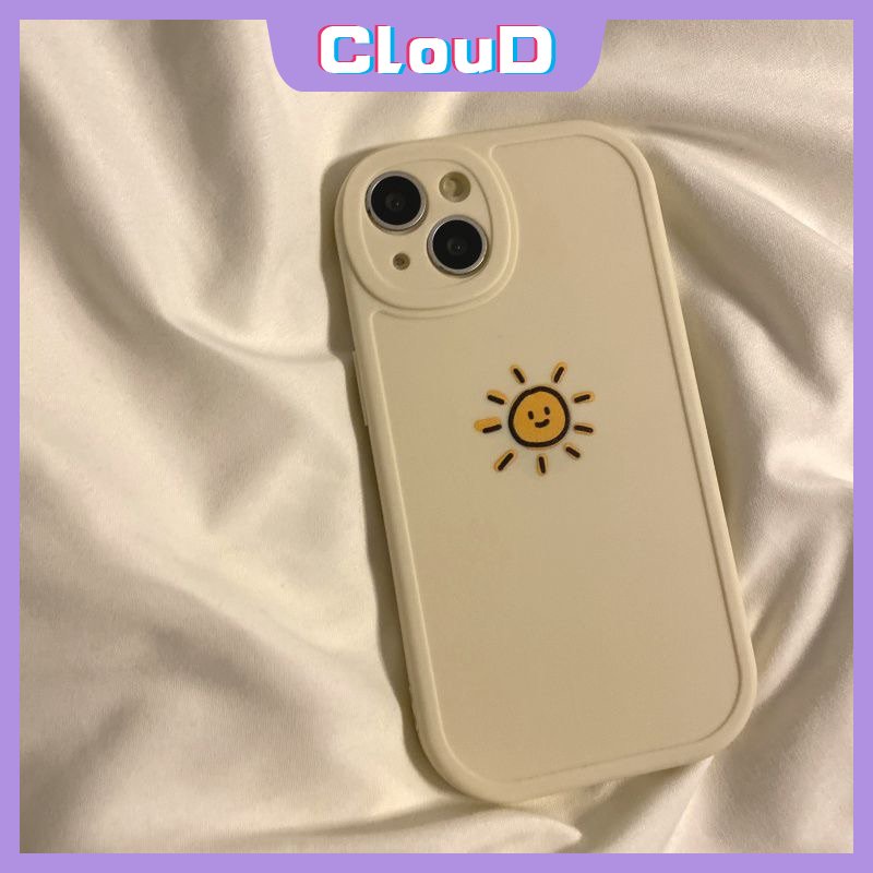 Case Oppo A17 A96 A95 A77s A7 A57 A16 A5s A15 A3S A54 A53 A74 A31 A16K A76 A16E A12 A55 A9 A5 A92 A1K Reno 5F 5Z 8 7 7Z 5lembut Tpu Lucu Matahari Bulan Pasangan Shockproof Cover