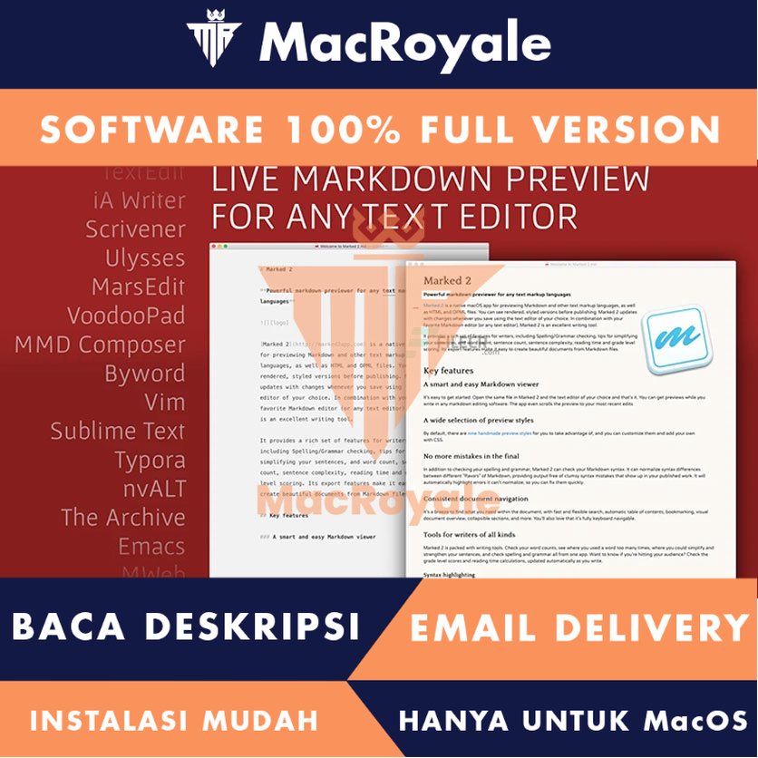 [MacOS] Marked Full Version Lifetime Full Garansi