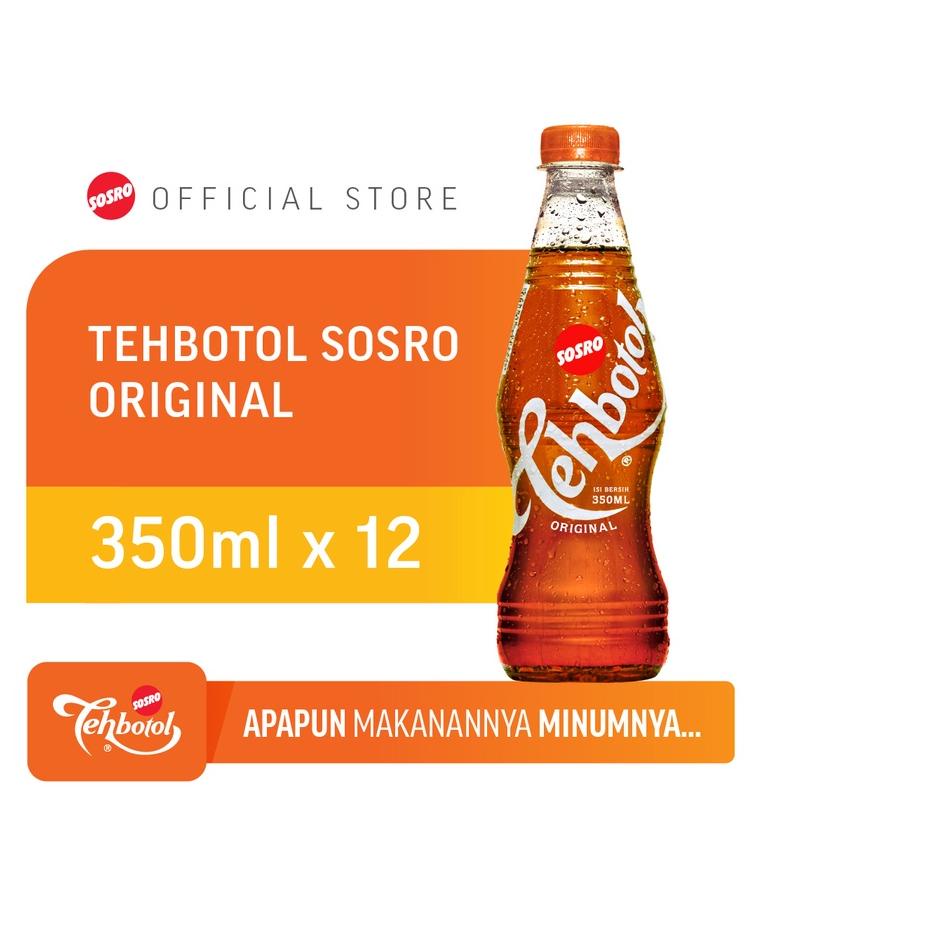 

❂ Tehbotol Sosro pet Original 350 ml isi 12 Pcs ☺
