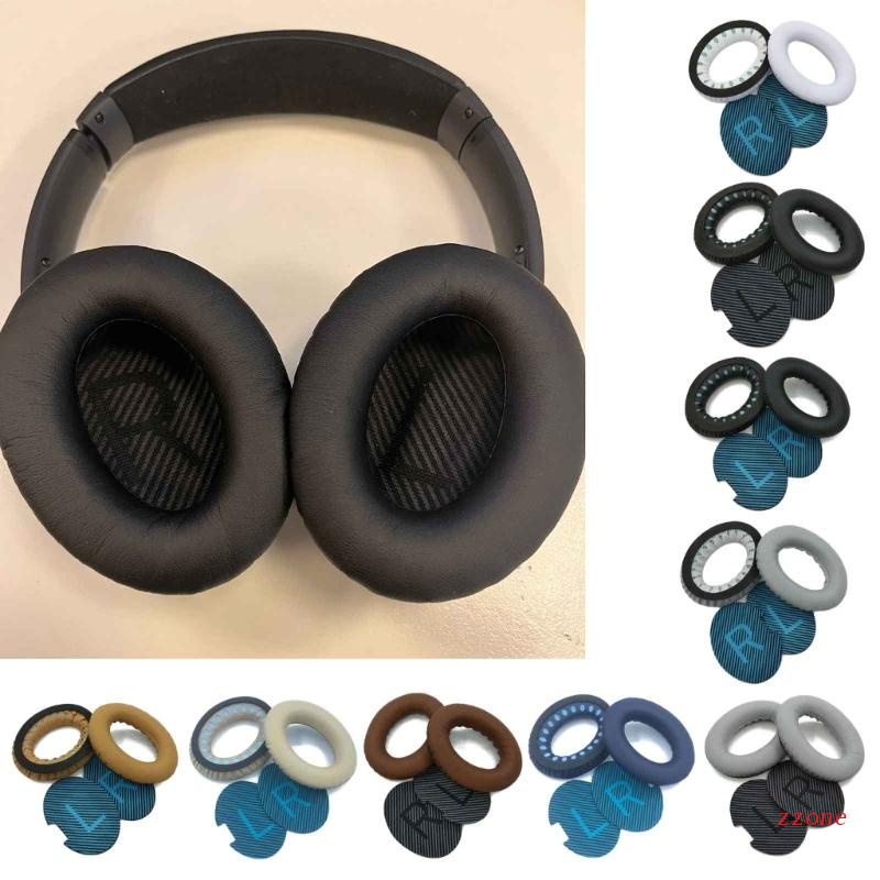 Zzz Ear Pad Untuk A2E QC15 QC25 Headset Bantalan Telinga Pengganti Headphone Memory Foam Earpads Earcaps Kulit Protein+Spo