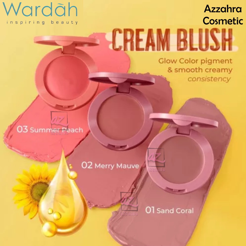 Wardah Colorfit Cream Blush - Formula ringan dan teksturnya creamy