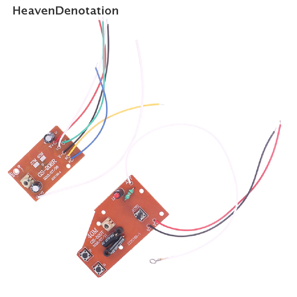 [HeavenDenotation] 5ch RC Remote Control Papan Pemancar Dan Receiver Sirkuit 27MHz HDV