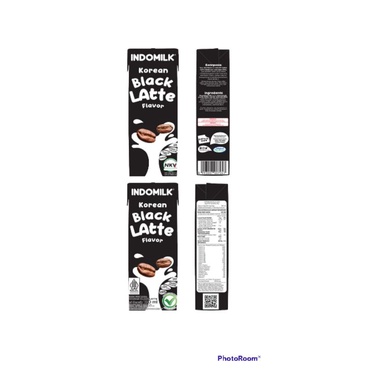 INDOMILK KOREAN SUSU UHT BLACK LATTE  dan PINK BLOSSOM 180 ML