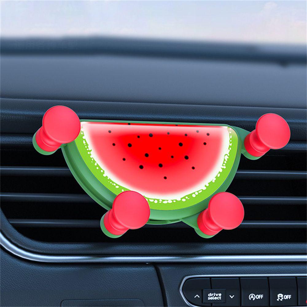 Lanfy Car Phone Holder Aksesoris Interior Mobil Mobil Kartun Buah Semangka Kiwifruit Phone Holder Air Outlet Mount