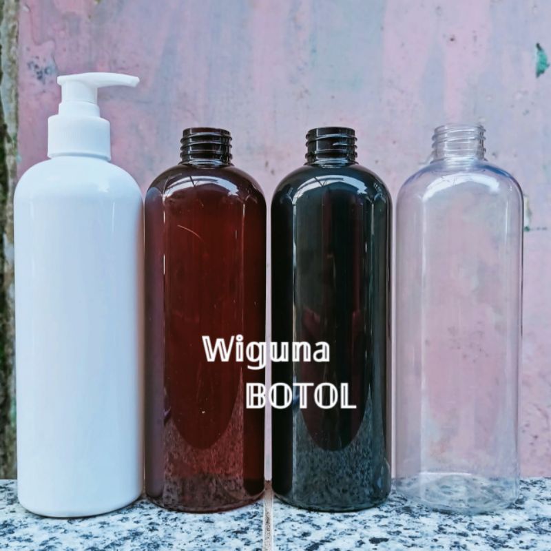 Botol Pump 500ml / Botol PET 500ml Model Tinggi Tutup Pump Lotion