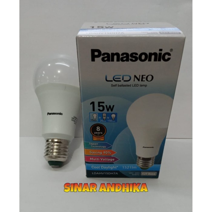 Terlaris Lampu Led Bulb Neo Panasonic 15 Watt Putih 1700Lm